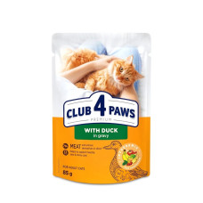 Влажный корм для котов Club 4 Paws Premium pouch 24x85 г - утка