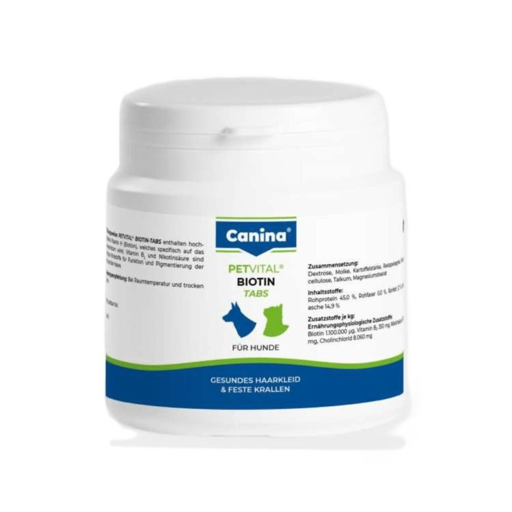 Вітаміни для собак Canina Petvital Biotin 50 таблеток 100 г - dgs