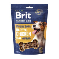 Лакомство для собак Brit Premium Semi-moist Snacks 180 г - курица и малина