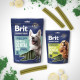 Ласощі для cобак Brit Premium Dental Snacks L 250 г - колаген та спірулін