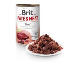 Влажный корм для собак Brit Care Pate & Meat 400 г - говядина и индейка