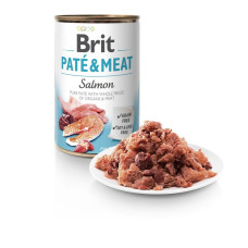 Влажный корм для собак Brit Pate & Meat 400 г - курица и лосось