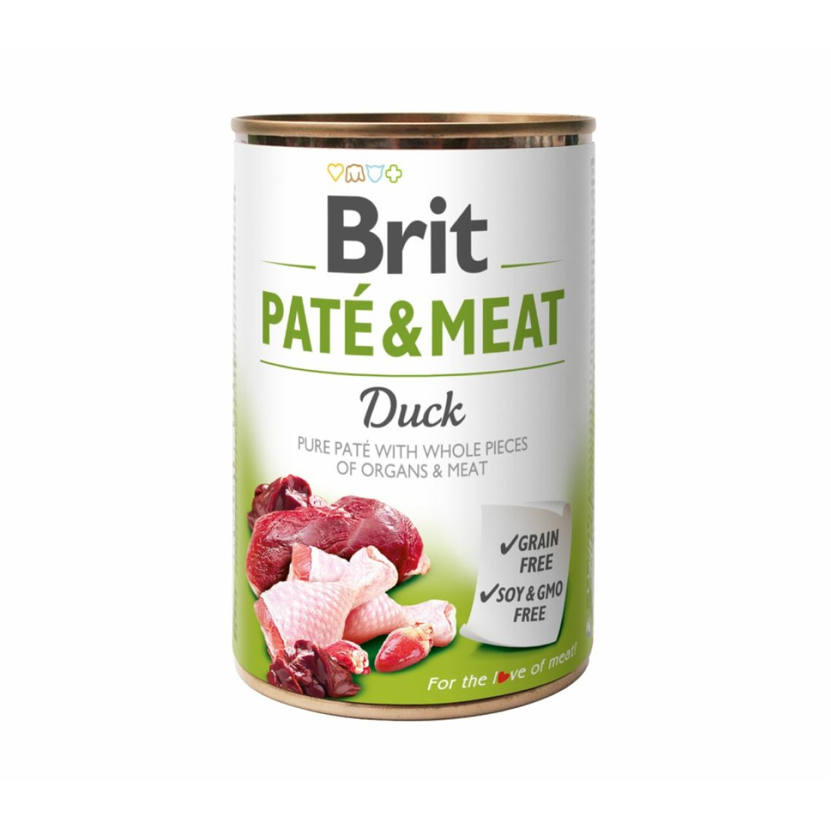 Влажный корм для собак Brit Care Pate & Meat 400 г - курица и утка
