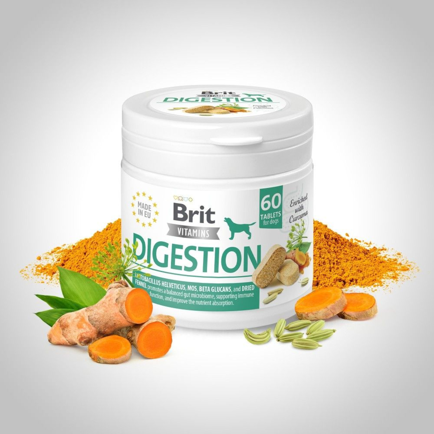 Витамины для собак Brit Vitamins Digestion 120 г 60 таблеток