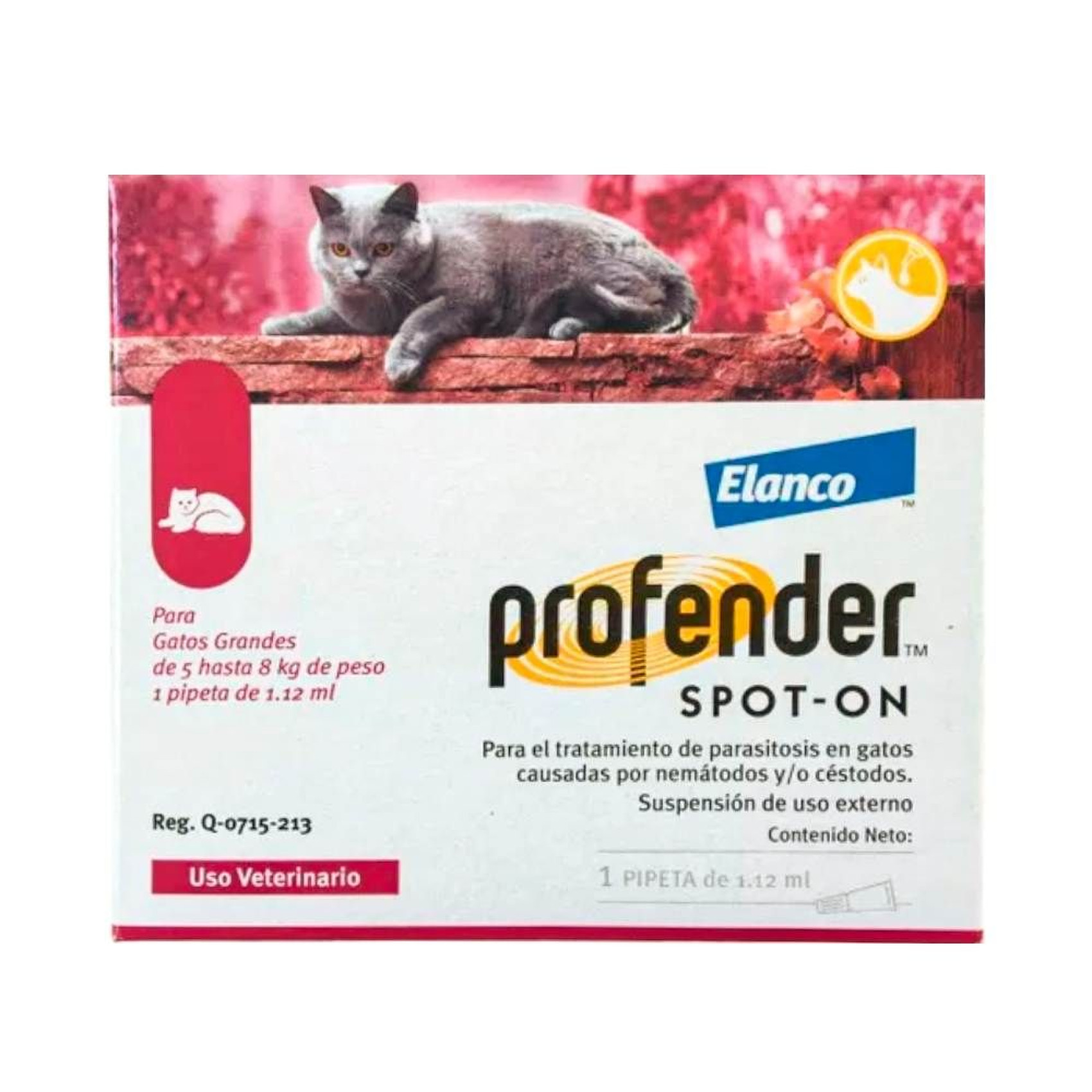 Краплі на холку для котів Elanco Bayer Profender від 5 до 8 кг, 2 шт