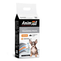Пеленки для собак и щенков AnimAll с активированным углем 60 х 60 см, 50 шт. (нетканый материал)