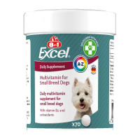 Витамины для собак мелких пород 8in1 Excel «Multi Vitamin Small Breed» 70 таблеток (мультивитамин)