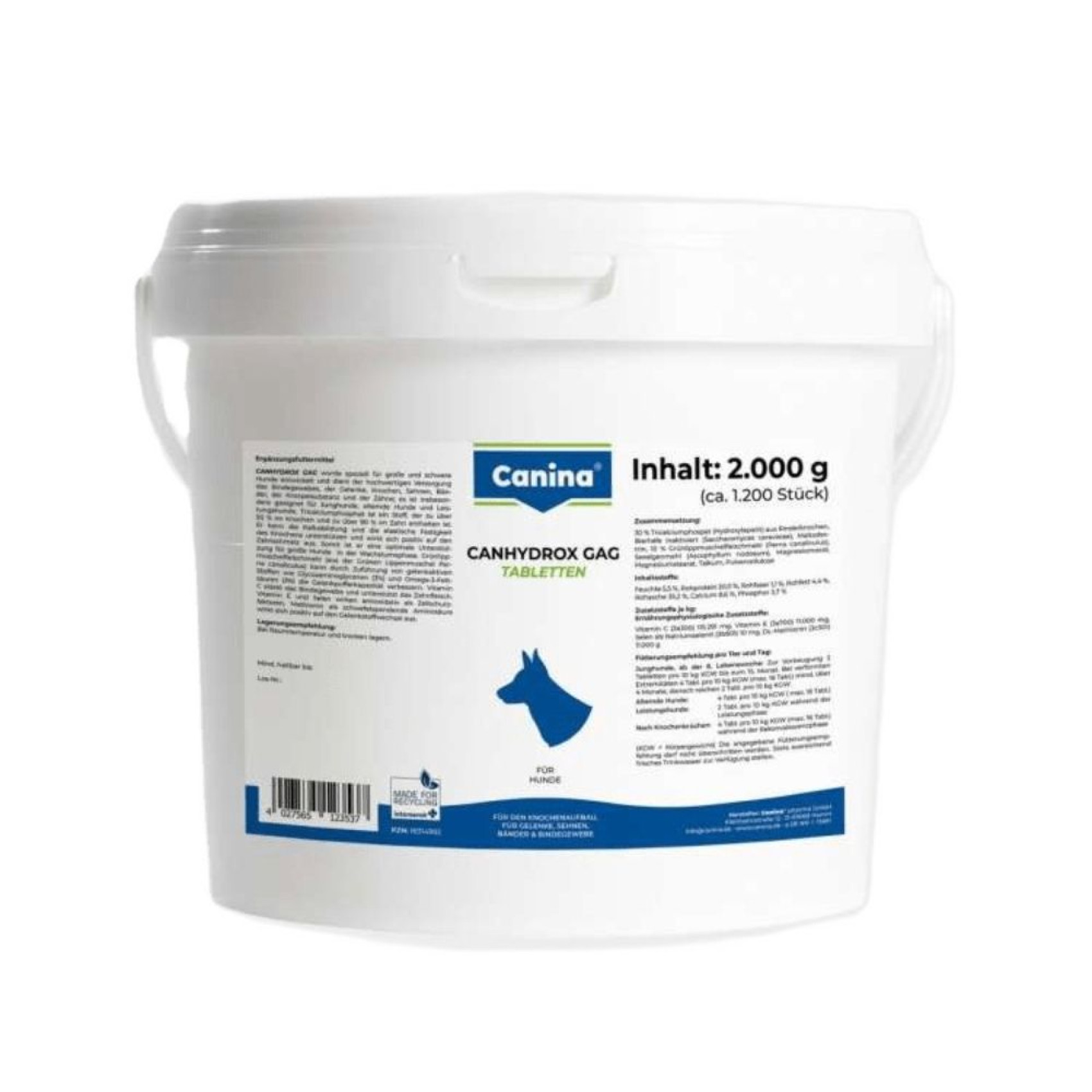Вітаміни для собак Canina Canhydrox Gag 1200 шт/2 кг