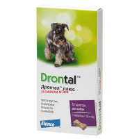 Таблетки для собак Elanco Bayer Drontal Plus на 10 кг, 6 шт
