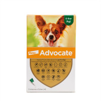 Капли на холку для собак Elanco Bayer Advocate до 4 кг, 3 шт