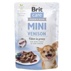 Brit Care Mini Fillets In Gravy влажный корм для собак 85 г - оленина 24шт