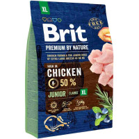 Сухий корм для цуценят Brit Premium Dog Junior XL 3 кг - курка
