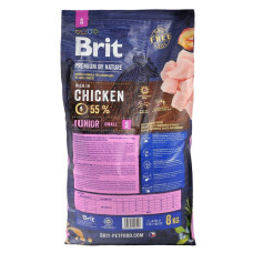 Сухой корм для щенков Brit Premium Dog Junior S 8 кг - курица