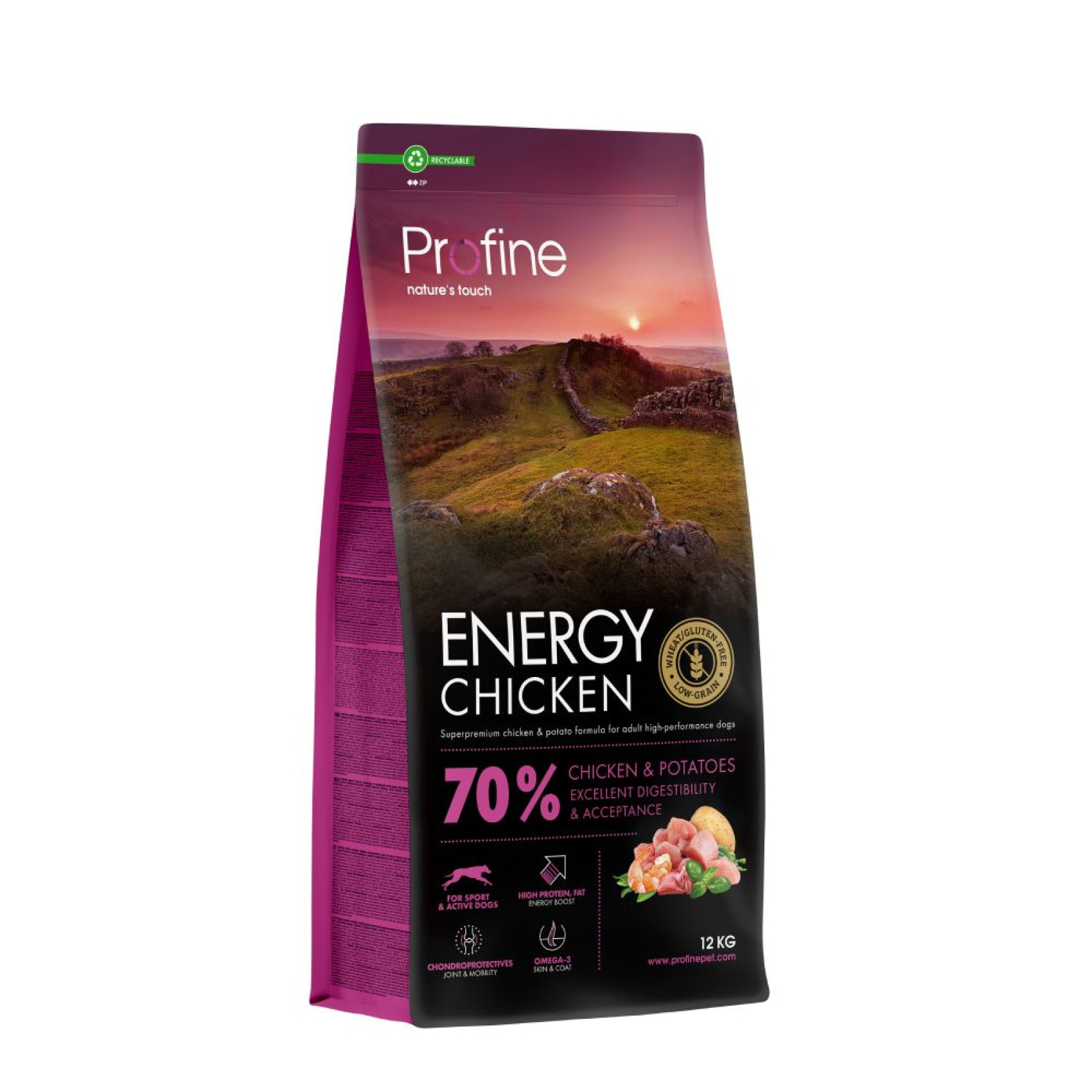 Сухий корм для собак Profine Energy 12 кг - курка та картопля