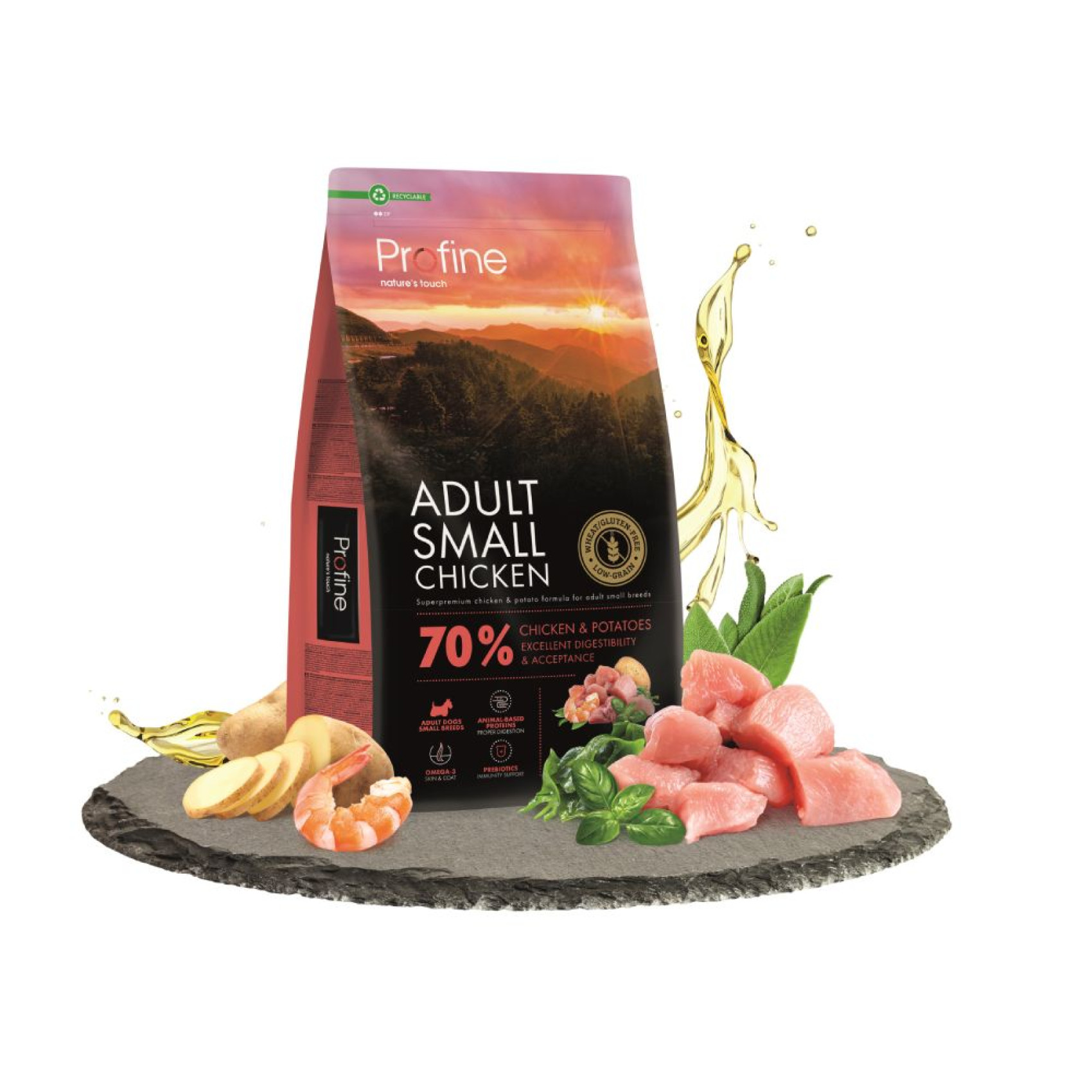 Сухий корм для собак Profine Adult Small 7 кг - курка та картопля