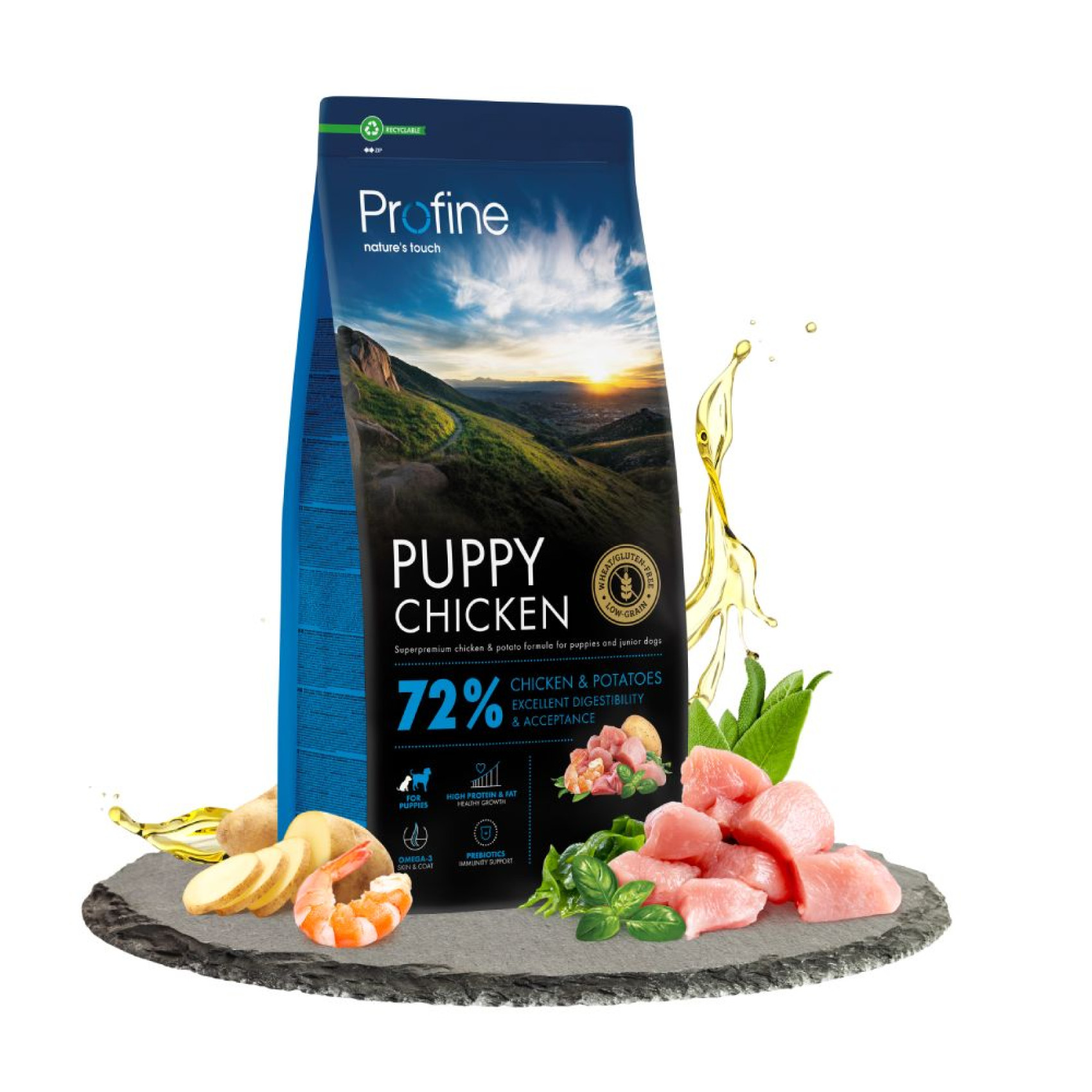 Сухий корм для цуценят Profine Puppy 12 кг - курка та картопля