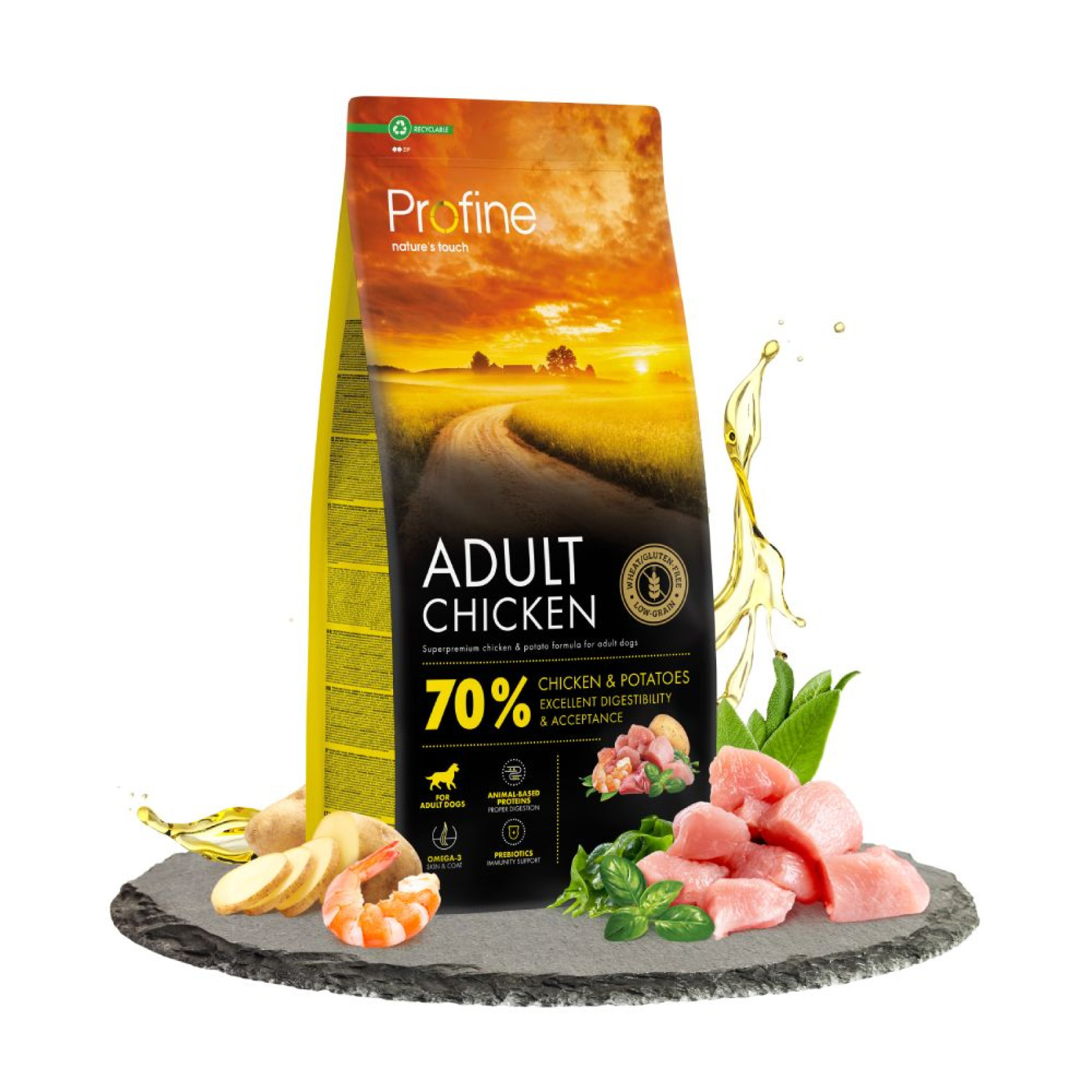Сухий корм для собак Profine Adult 12 кг - курка та картопля