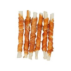Ласощі Trixie Denta Fun Chewing Rolls для собак Паличка для чищення зубів з куркою 12 см 70 г 6 шт
