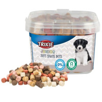 Витаминизированное лакомство для щенков Trixie Junior Soft Snack Dots с Омега-3 и Омега-6, 140 г (курица и лосось)