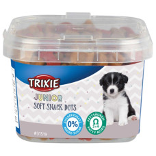 Витаминизированное лакомство для щенков Trixie Junior Soft Snack Dots с Омега-3 и Омега-6, 140 г (курица и лосось)