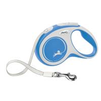 Повідець-рулетка для собак Flexi New Comfort, зі стрічкою XS 3 м/12 кг - синя