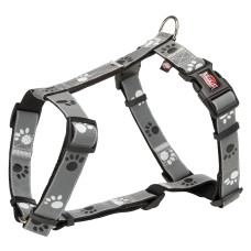Шлея Trixie нейлонова «Silver Reflect» XS-S 30-40 см / 15 мм (сіра)