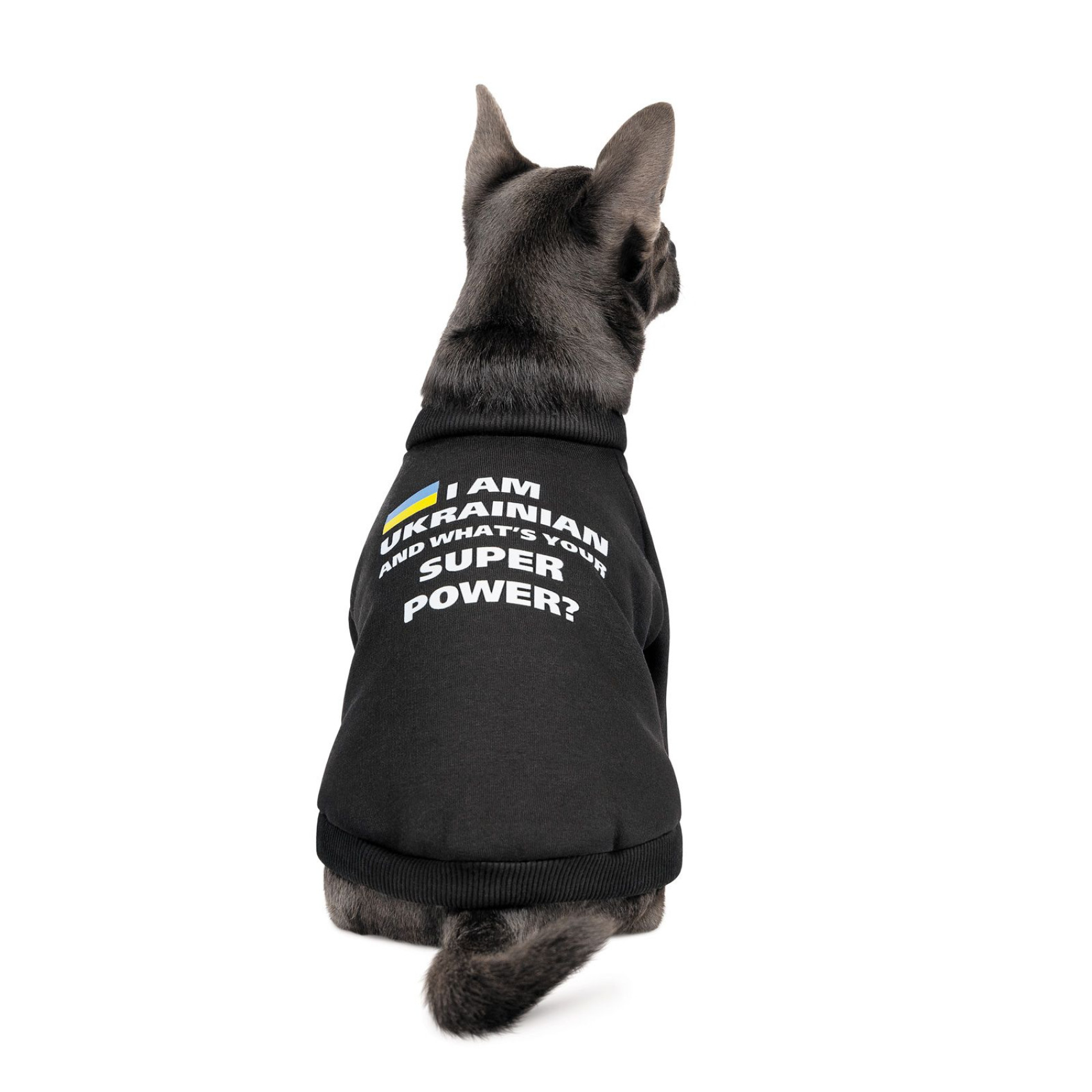 Товстівка для собак Pet Fashion I am Ukrainian XS-2 (чорна)