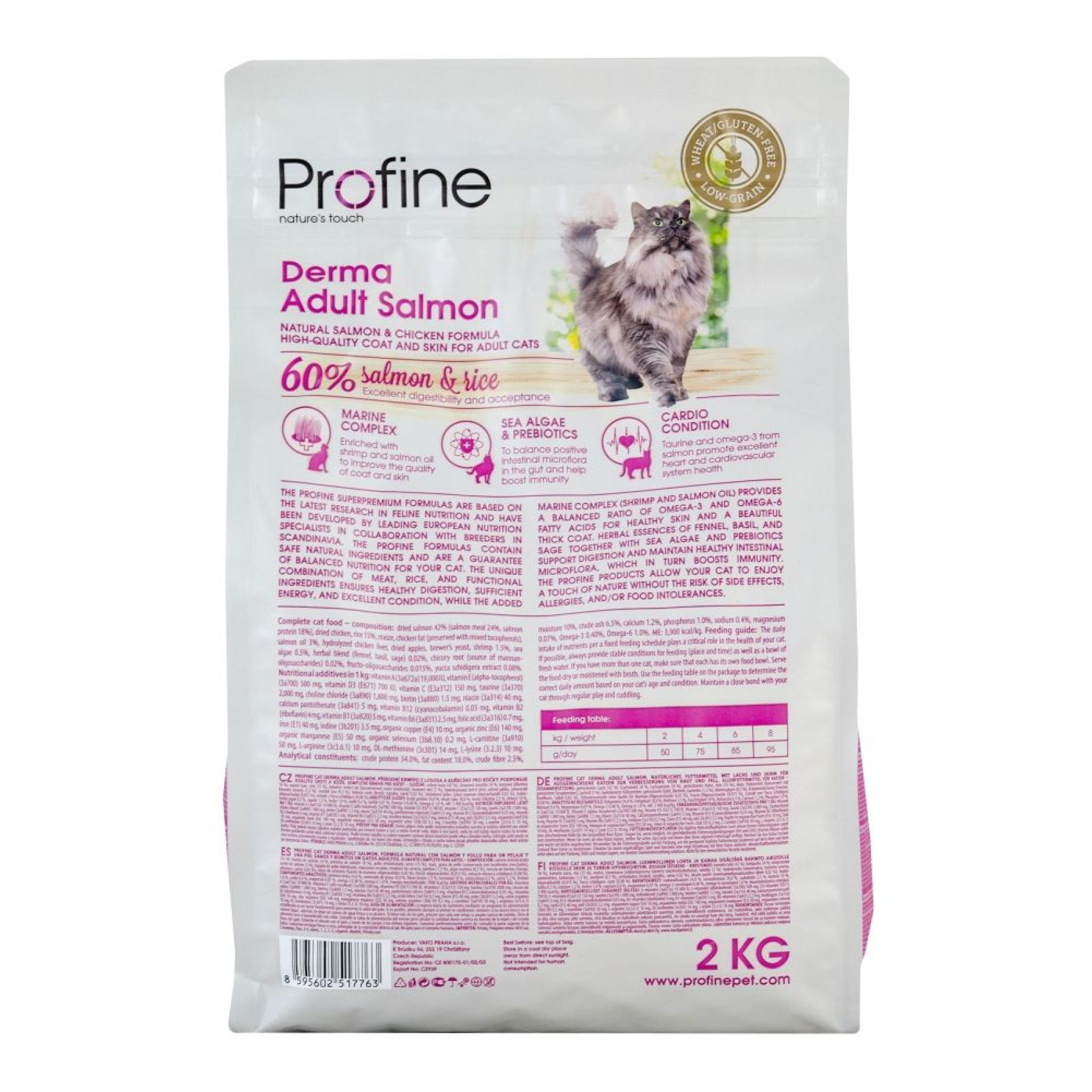 Сухий корм для котів Profine Cat Derma 2 кг - лосось