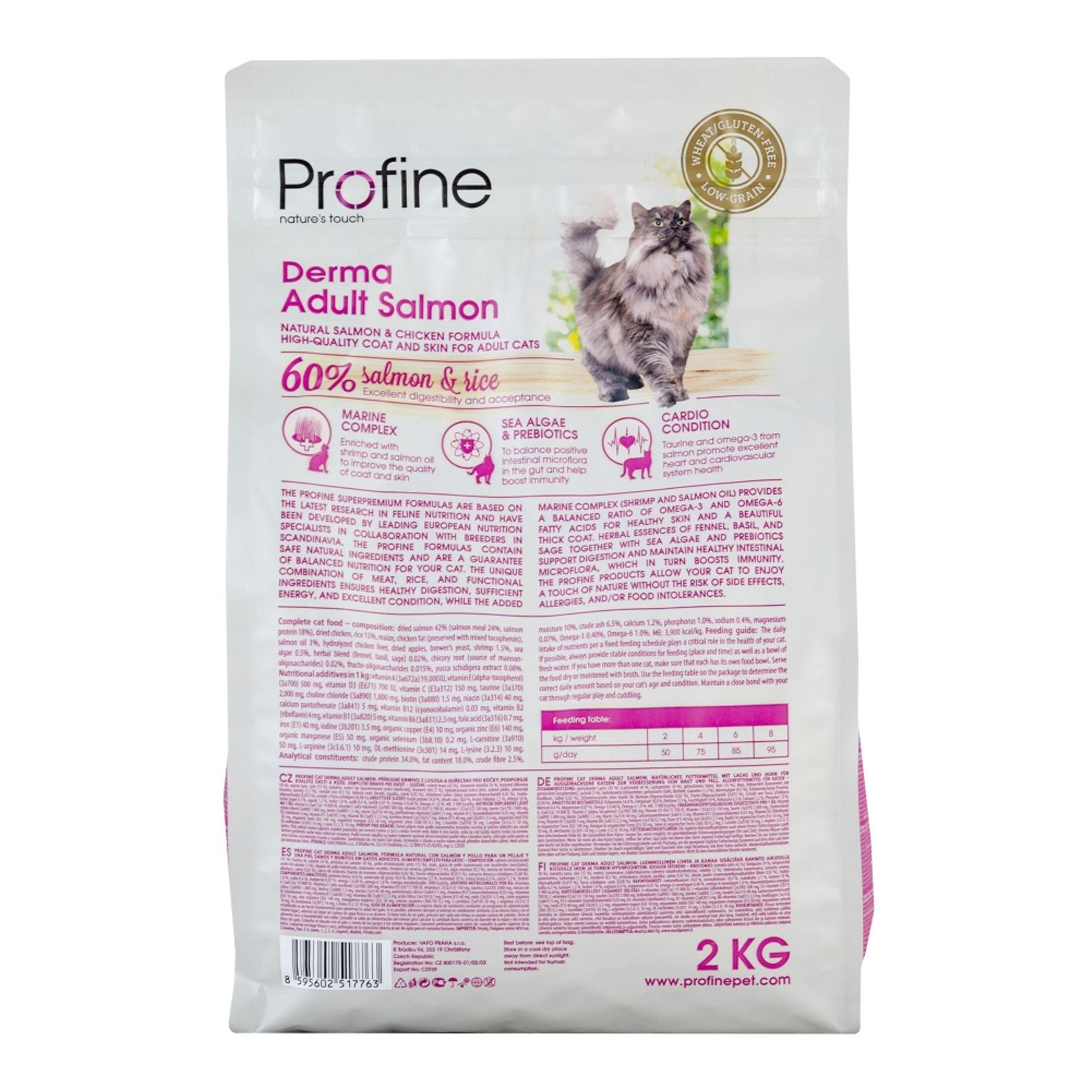 Сухий корм для котів Profine Cat Derma 2 кг - лосось
