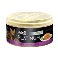 Вологий корм для котів AnimAll Platinum Adult 70 г - качка