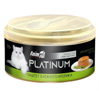 Влажный корм для кошек AnimAll Platinum Adult 70 г - кролик