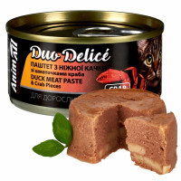 Влажный корм для кошек AnimAll Duo Delice Adult 80 г - утка и краб