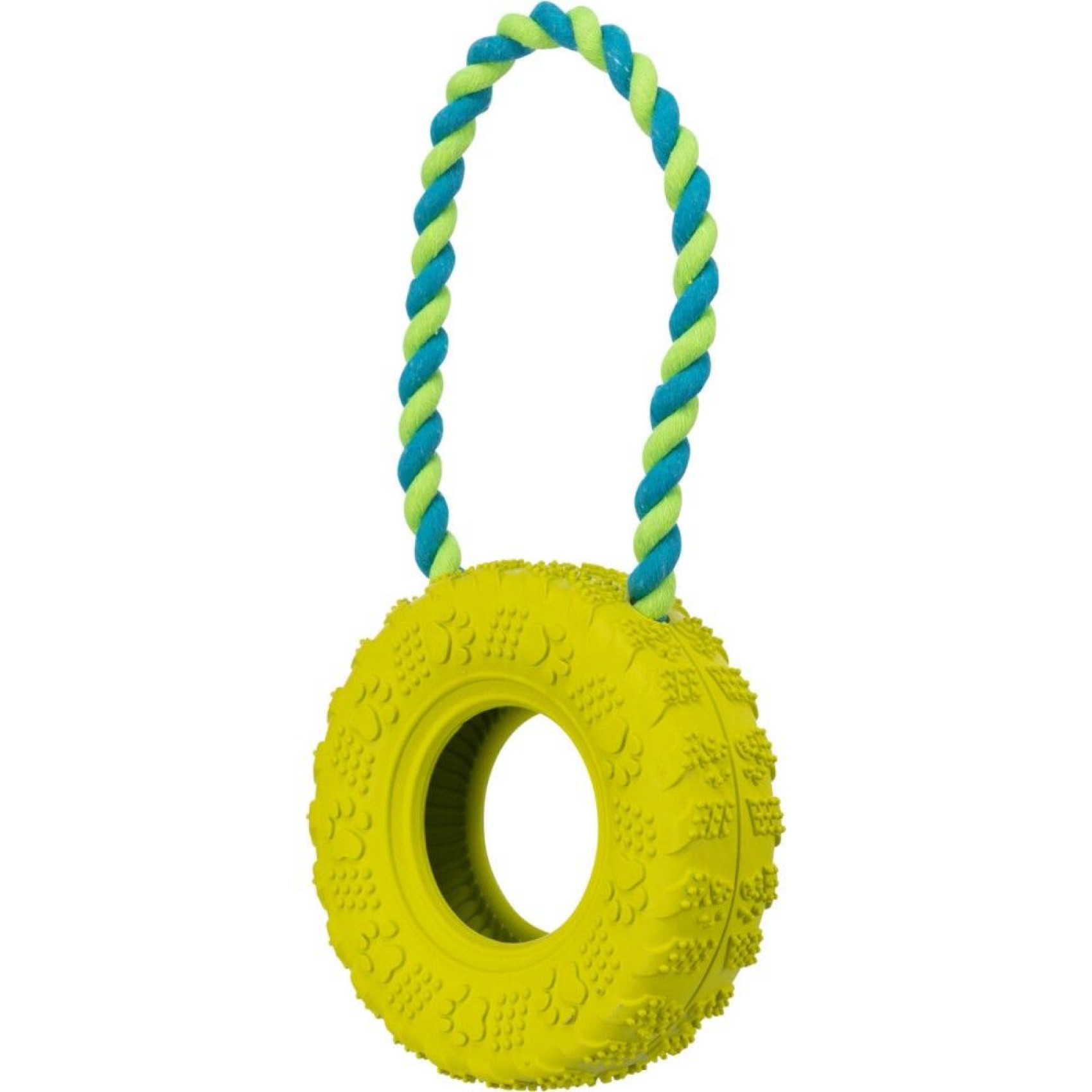Іграшка для собак Trixie Шина на мотузці 31 см, 15 см (гума)