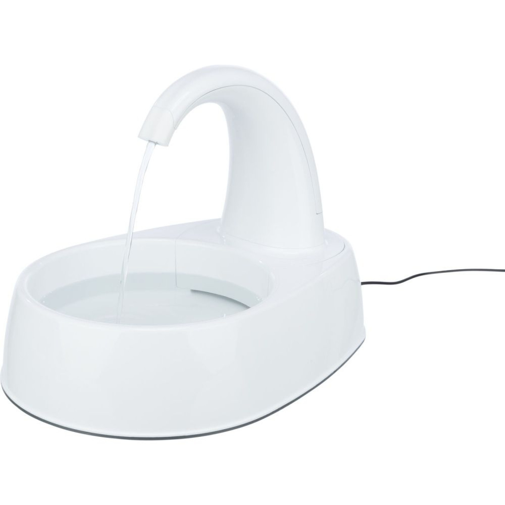Поїлка-фонтан для котів Trixie Curved Stream 2,5 л/25х24,5х35 см