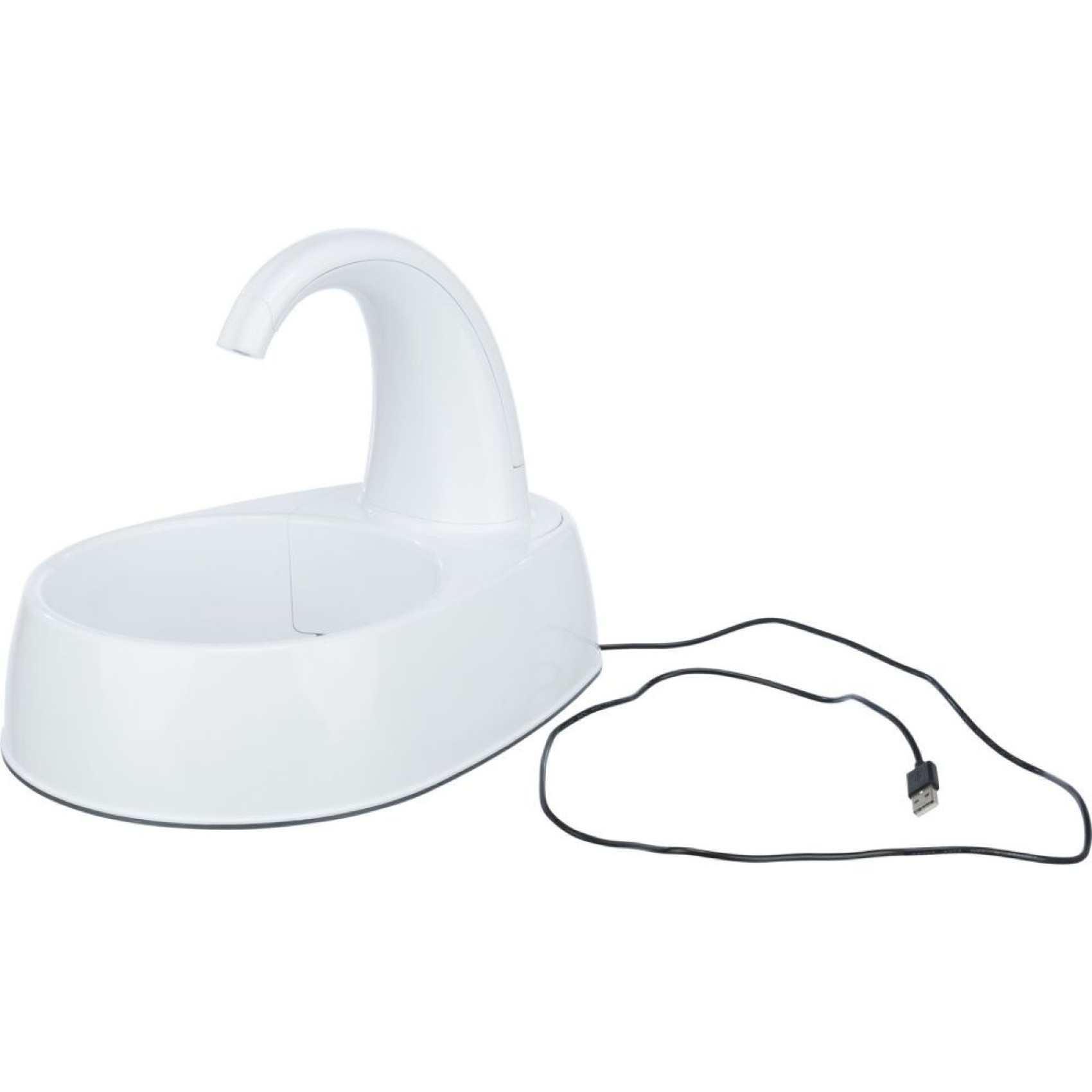 Поїлка-фонтан для котів Trixie Curved Stream 2,5 л/25х24,5х35 см