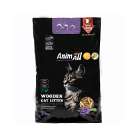 Деревний наповнювач для котячого туалету AnimAll 5,3 кг + 300 г / 22 л - лаванда