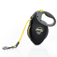 Повідець-рулетка для собак Flexi Neon Giant, зі стрічкою L 8 м/50 кг - чорна