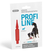 Капли на холку для собак PROVET Profiline от 10 до 20 кг, 1 шт