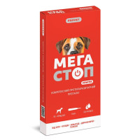 Капли на холку для собак PROVET Мегастоп Ультра від 10 до 25 кг, 4 шт