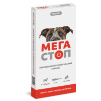 Капли на холку для собак PROVET Мегастоп от 20 до 30 кг, 4 шт