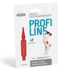 Капли на холку для собак PROVET Profiline до 4 кг, 1 шт