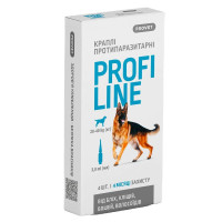 Краплі на холку для собак PROVET Profiline від 20 до 40 кг, 4 шт