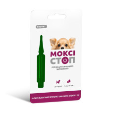 Капли на холку для собак PROVET Моксистоп до 4 кг, 1 шт