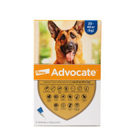 Капли на холку для собак Elanco Bayer Advocate от 25 до 40 кг, 3 шт