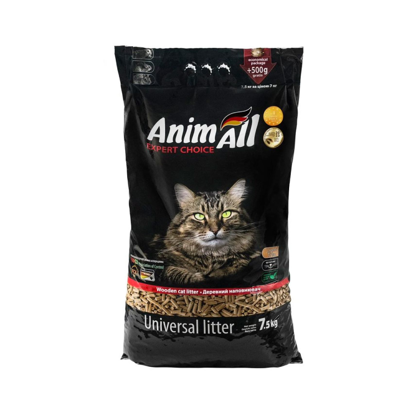 Деревний наповнювач AnimAll 7,5 кг - без аромату