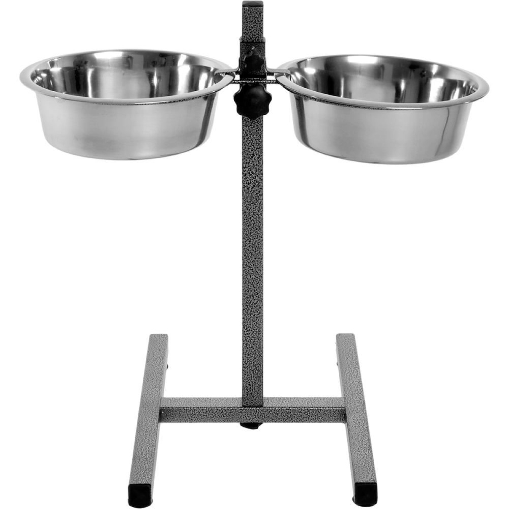 Стійка з мисками для собак Trixie 2x1,8 л/20 см - сірий