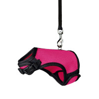 Шлея з повідцем для морської свинки Trixie Soft нейлонова 18-25 см - кольори в асортименті