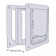 Дверцята Trixie «Free» S-M 30 x 36 см (пластик)