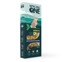 Лакомства для гризунов Special One «Пончики» 50 г / 3 шт (василек, календула, ромашка)