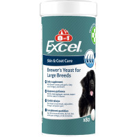 Пивные дрожжи для собак крупных пород 8in1 Excel «Brewers Yeast Large Breed» 80 таблеток (для кожи и шерсти)